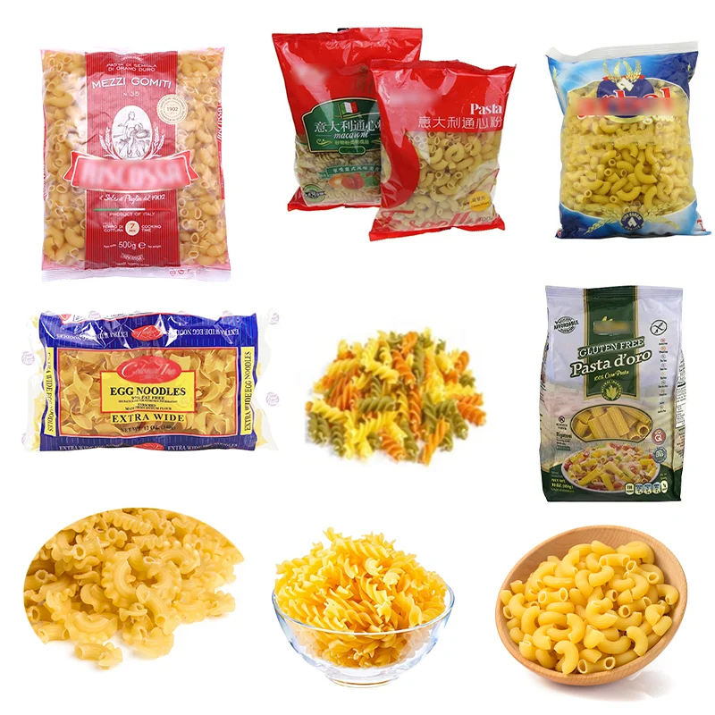 Certification Automatic Fill Seal Packing Machine Dry Wet Noodle Fresh Macaroni Pasta Multihead Weighing Filling Packing Machine
