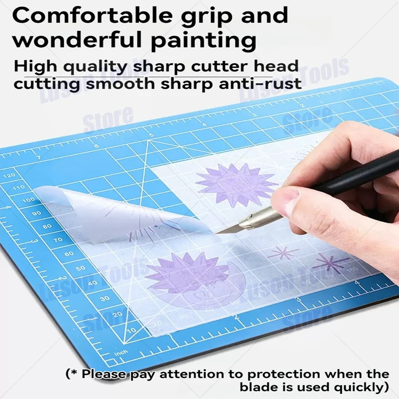 Original Japanese OLFA LTD-AK small engraving pen knife, metal blade, comes with 25 blades LTD-09 engraving utility knife, DIY handmade sharp pen