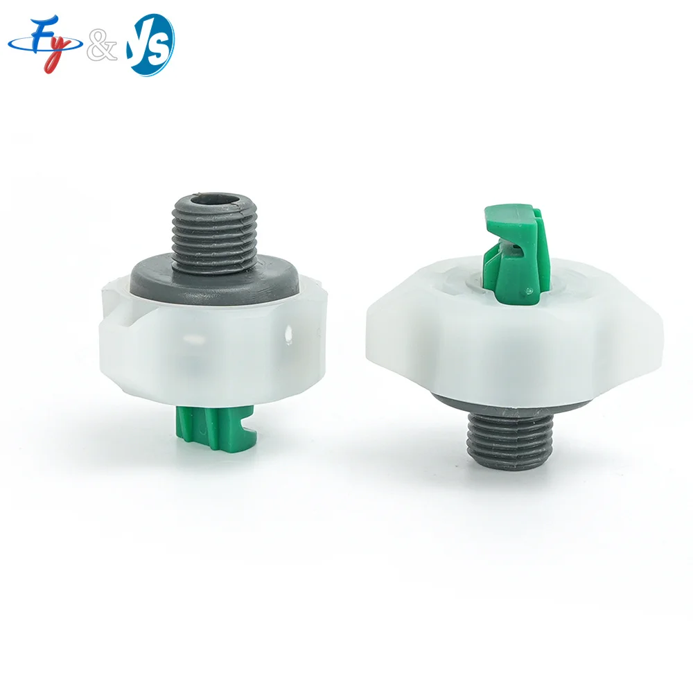 Quick-Release Pressurized Spray Head Wide Angle Fan Plastic Nozzle Chemical Resistant for Car Washing Floor Cleaning Washing