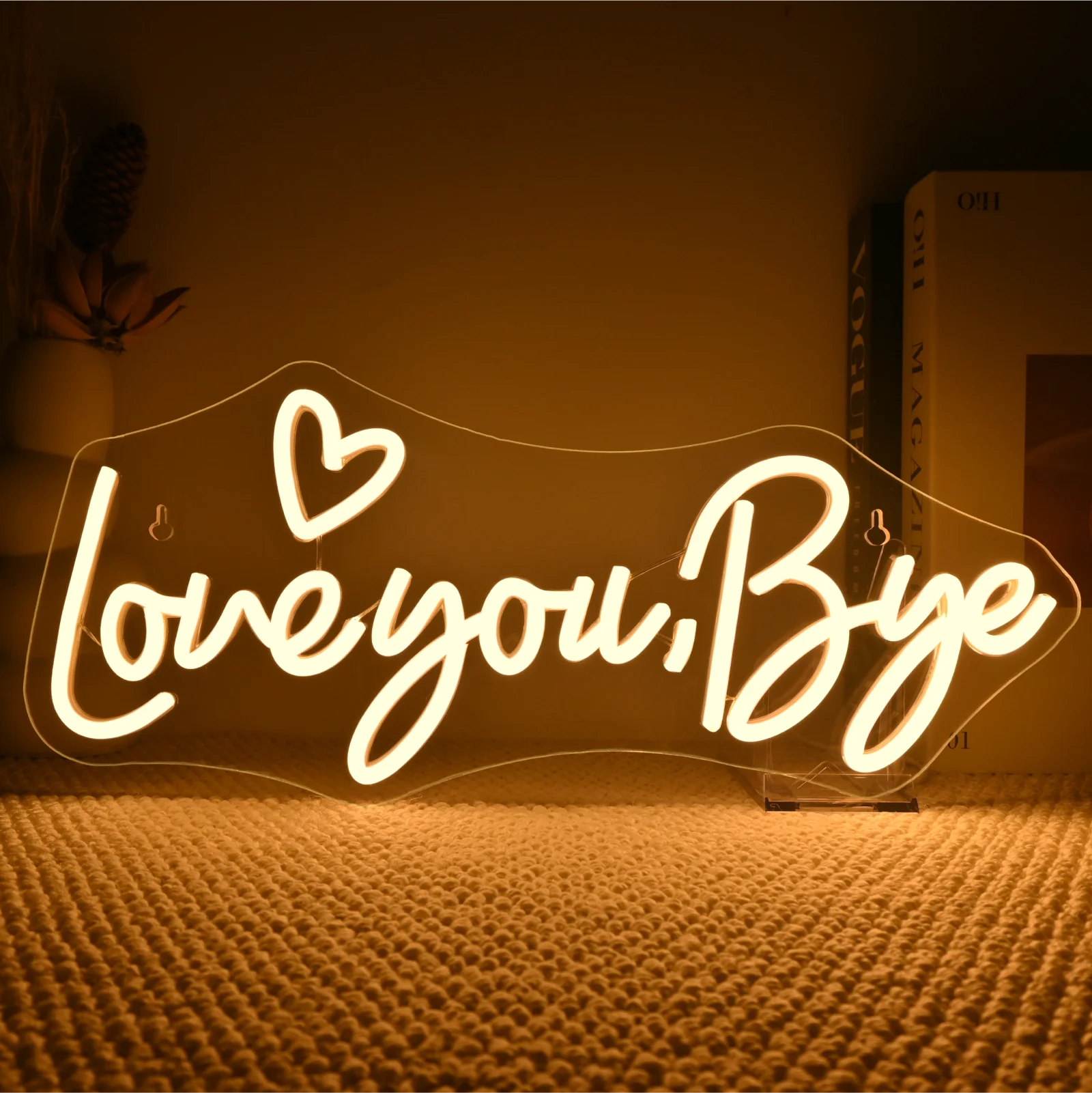 

Love You Bye Neon Sign Warm White Led Light Neon Signs For Wall Decor Hallway Neon Light Wedding Party Bar Modern Room Decor