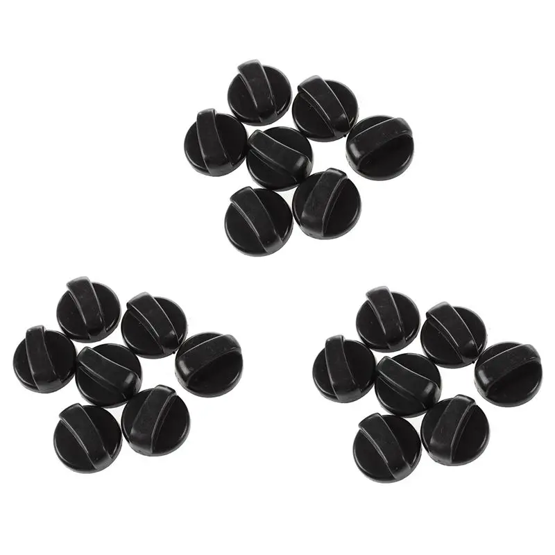 YCOC-21 Pcs. 8Mm Hole Black Gas Stove Cooker Rotary Switch Knobs For The Kitchen