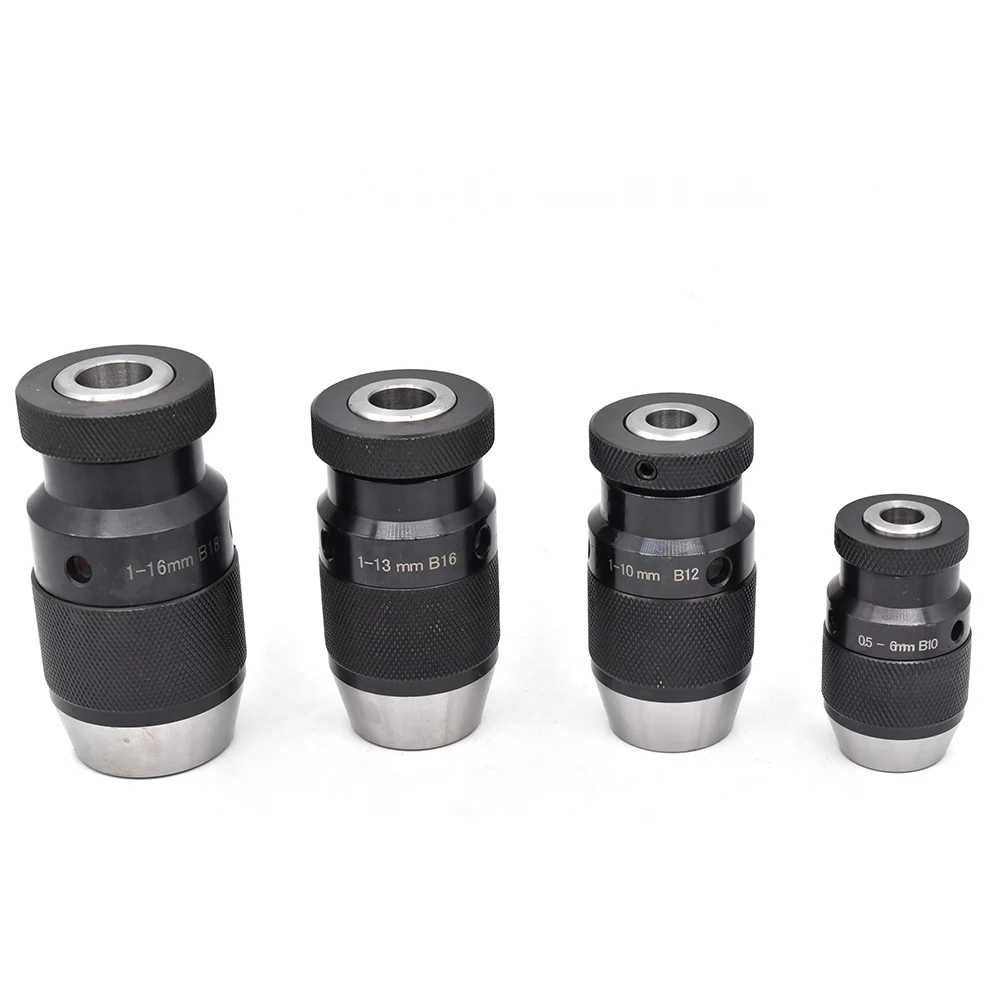 Imagem -04 - Mandril de Broca do Cartucho para Máquinas-ferramentas de Perfuração Auto-aperto Keyless Tapper B10 B12 B16 B18 Jt6 B22
