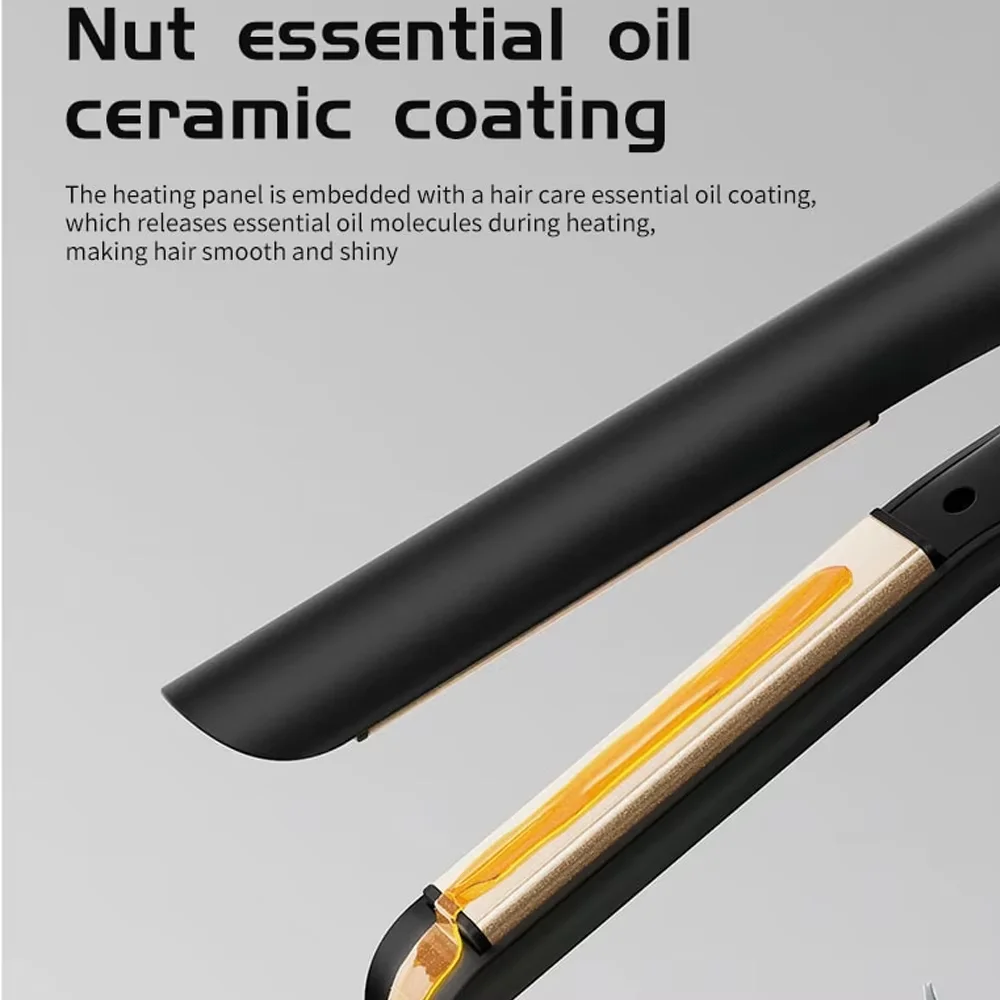 2 In 1 Hair Straightener Hair Curler Professional Ceramic Flat Iron For Short Hair Women And Men Beard Straightener