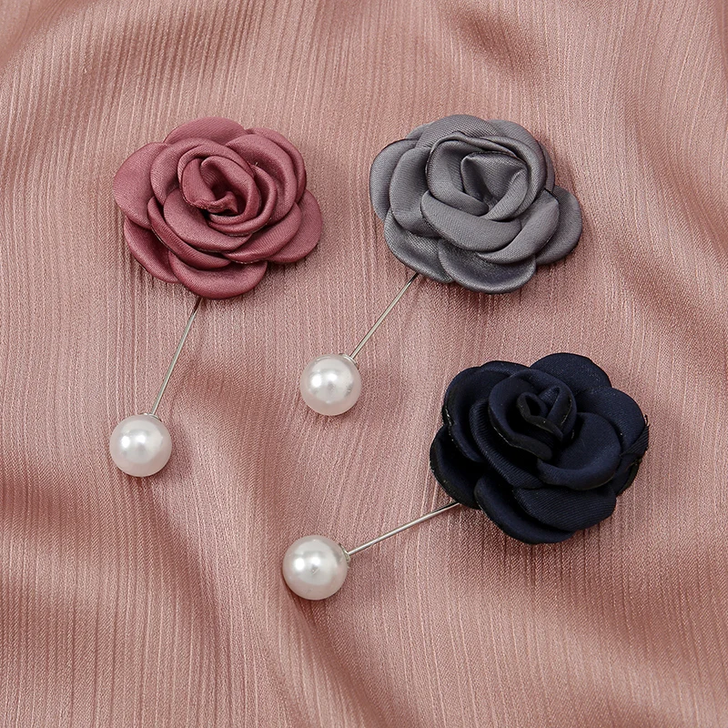 3pcs Flower Headscarf Pins Clip Colourful Pins Up Hijab Scarf Muslim Islamic Scarf Safety Pin Brooches Clips Fashion Accessories