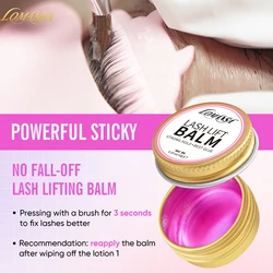 Lomansa 10g Korea Solid Eyelash Lift Glue Fixing Adhesive Non-irritating Fragrant Eyebrow Solid Glue Lifting Lashes Balm Tool