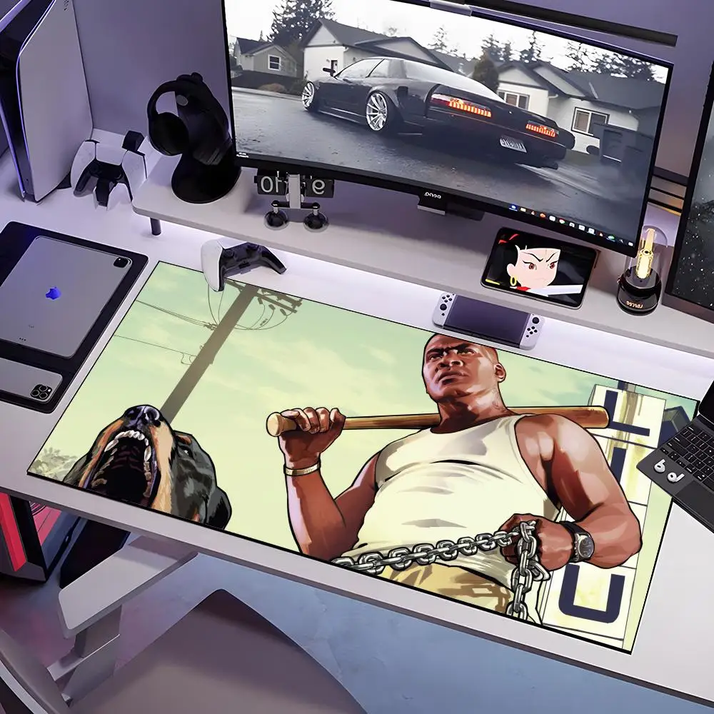 Game Grand Theft Auto GTA Mouse Pad Large Anti-Slip Rubber Gaming MousePad Durable Desk Pad Thick Seam Edge Suitable For Office