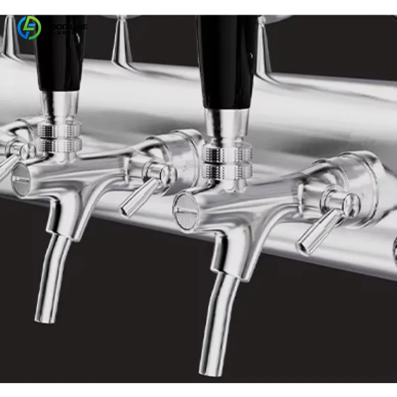 Customized Mobile Stainless Steel Draft Beer Cooling Machine With Casters For Draft Beer Tower Catering Equipment