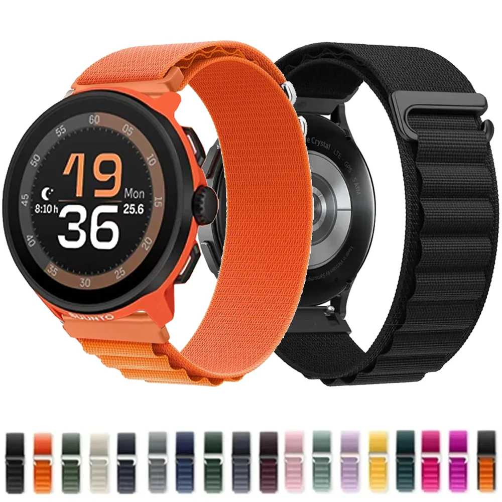 20 mm 22 mm Alpine Nylonarmband für COROS APEX 4 42 mm/PACE Pro für Armband für Suunto Vertical 2/Run/Samsung Galaxy Watch 7 6 5 4
