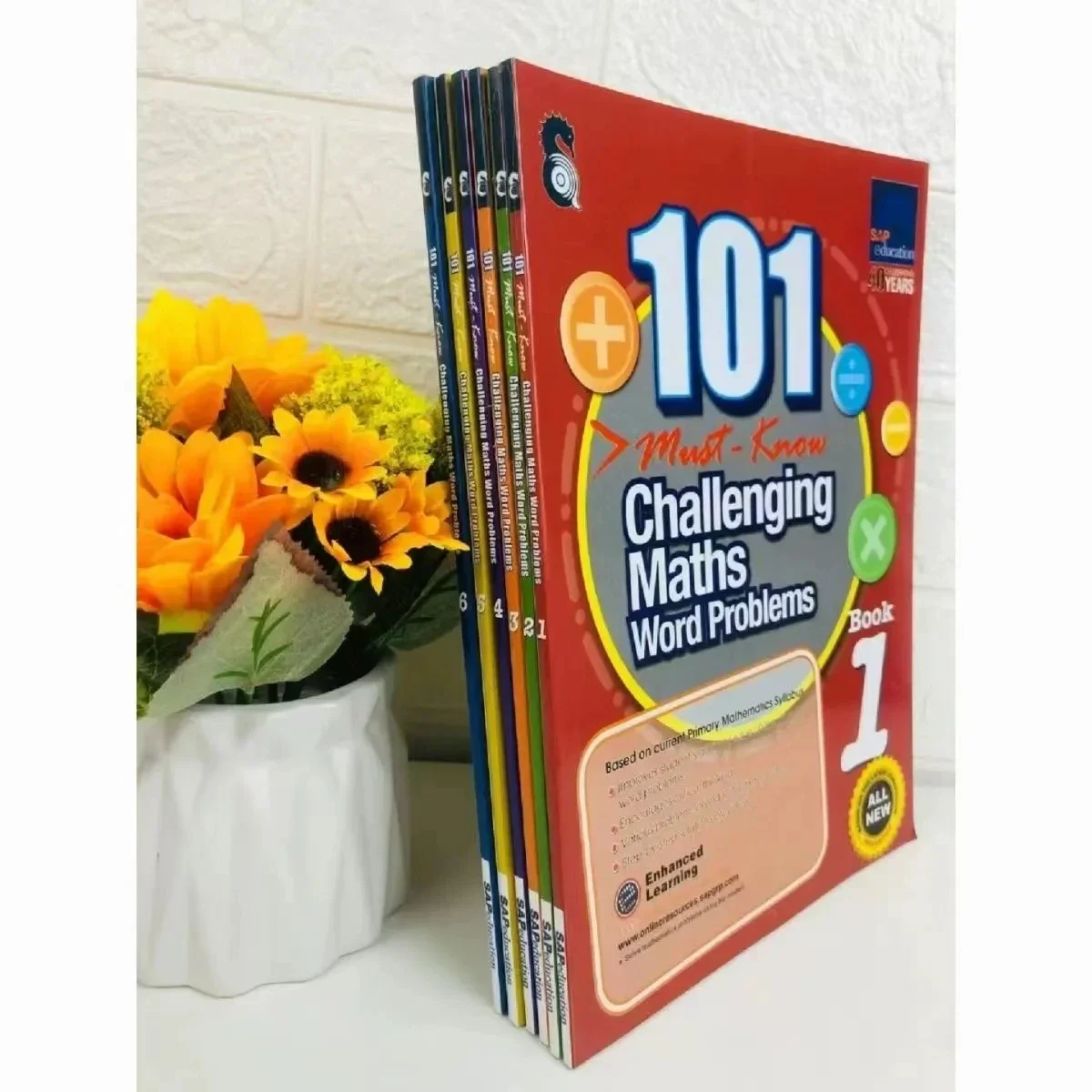 101 Challenging Maths Word Problems Books Singapore Primary School Grade 1-6 Math Practice Book English Book 6 Books/Set Libros