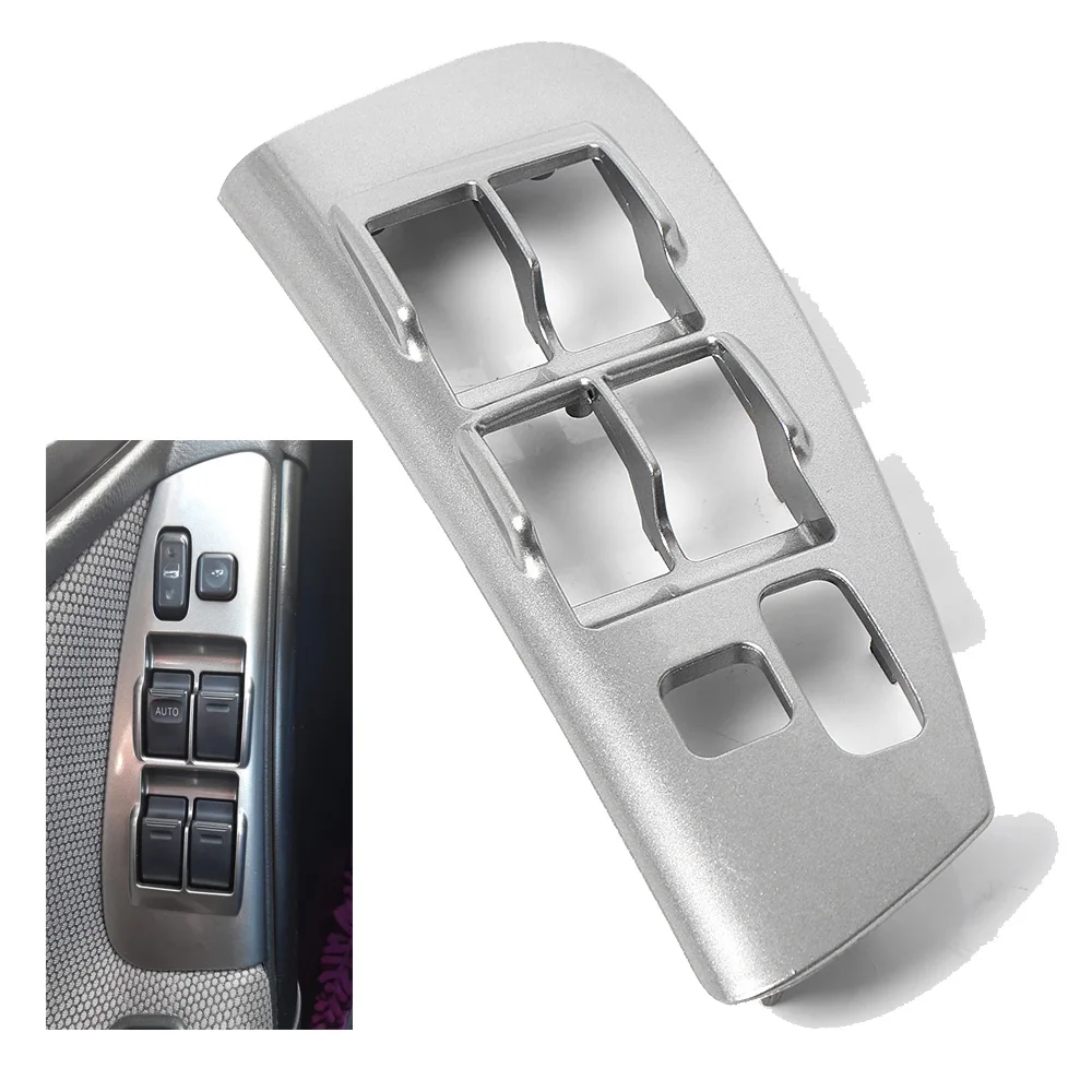 Grey Car Inner Door Panel Window Switch Bezel Left for Toyota Matrix Pontiac Vibe 2003 2004 2005 2006 2007 2008