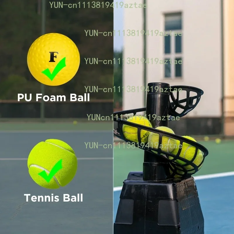 680BH 2 in 1 Baseball & Tennis Ball Launcher Machine, Adjustable Launching Angle, Speed and Interval