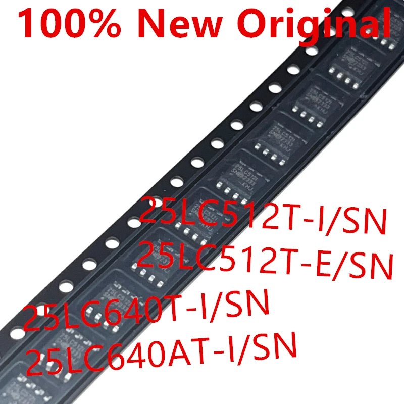 10piece  25LC512T-I/SN  25LC512I 、25LC512T-E/SN  25LC512E 、25LC640T-I/SN  25LC640I 、25LC640AT-I/SN  25LC640AI  Serial EEPROM