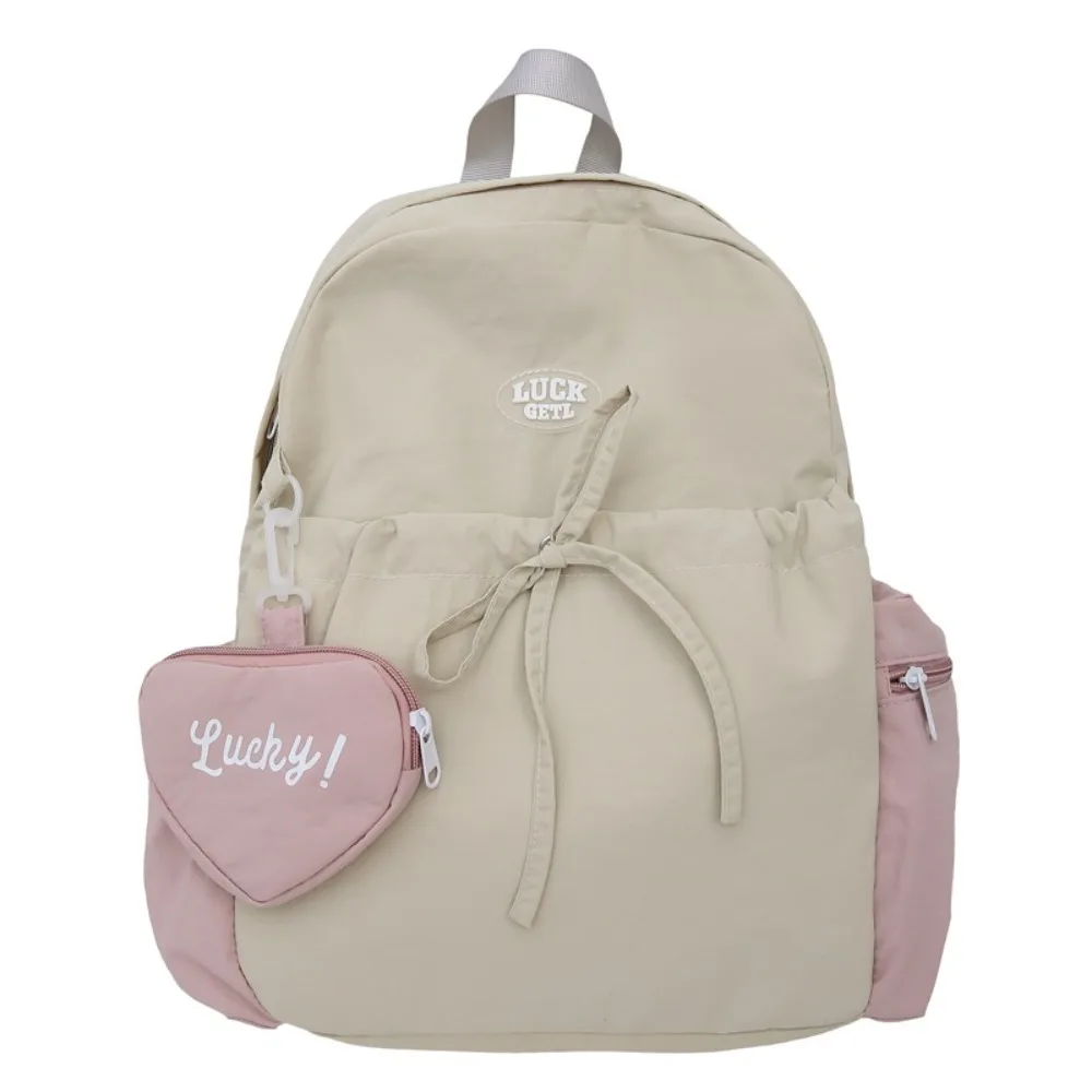 حقيبة ظهر مدرسية من النايلون خفيفة الوزن ومريحة وجذابة للسفر حقيبة مدرسية عصرية مقاومة للماء للاستخدام اليومي