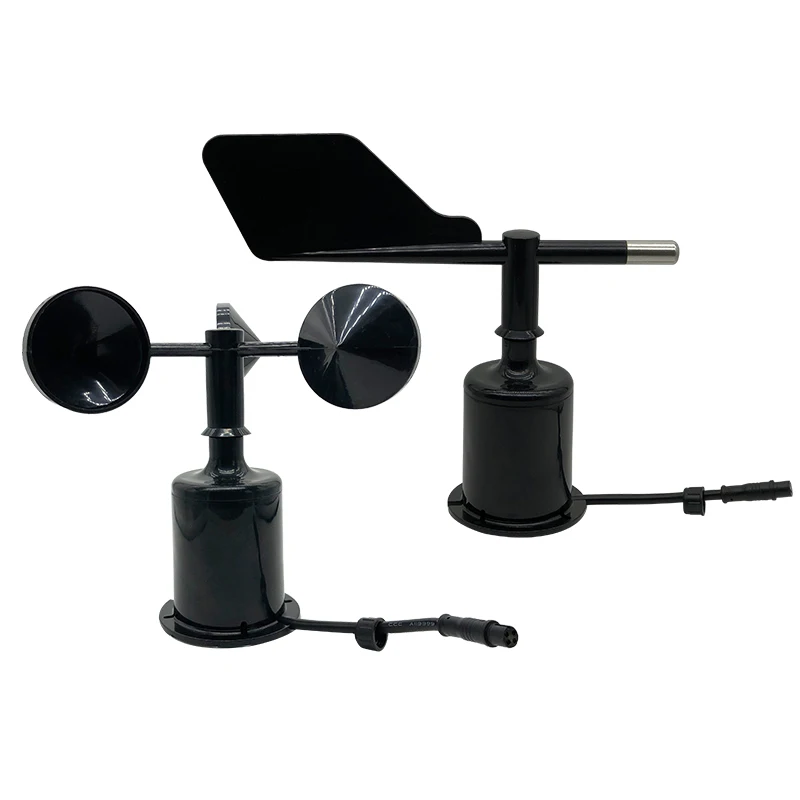 2026 Environment Signal Output Pulse Indicator 0~70m/S 3 Cup Vane Wind Speed Direction Meter Indicator Anemometer for Wind Speed