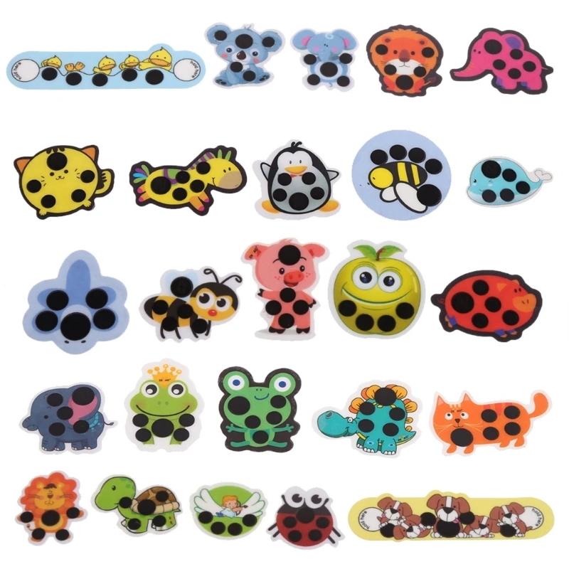 Cartoon Fever Stickers Children Forehead Thermometer Fever Track Testing Sticker