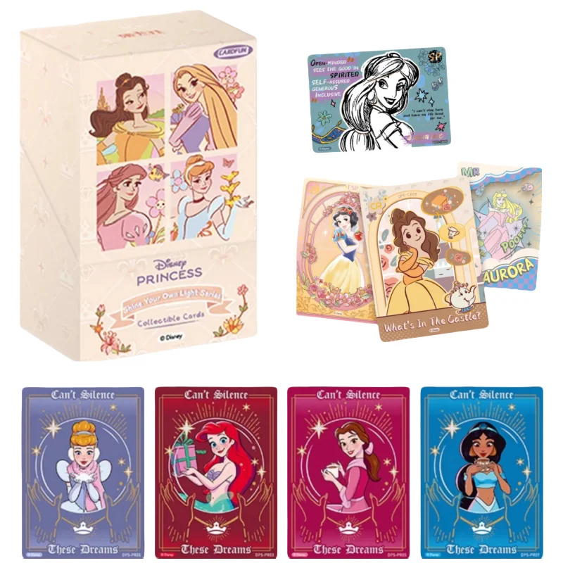 

Card Fun Disney Princess Cards Cinderella Snow White Shining self Series Cartoon Character Collection Card Toy Gift
