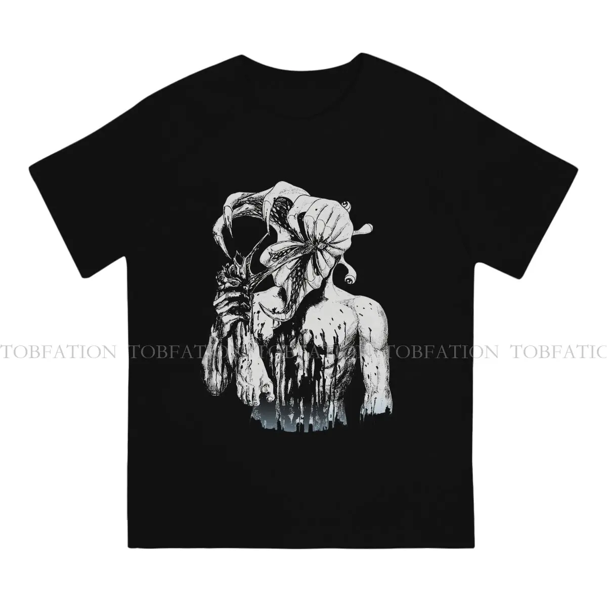 Monster Hip Hop TShirt Parasyte Anime Printing Streetwear Casual T Shirt Men Tee Clothes