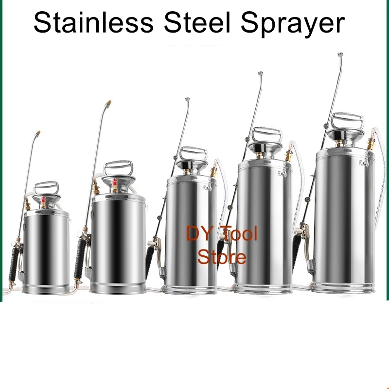 Stainless steel sprayer Sprayer Agricultural sprayer Sprayer Pneumatic high pressure small pesticide barrel spray bottle