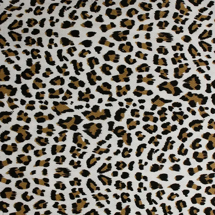 Wholesale Leopard Camouflage Printed Washed Organic 100% Cotton Fabric For Fashion Shoe Shirt