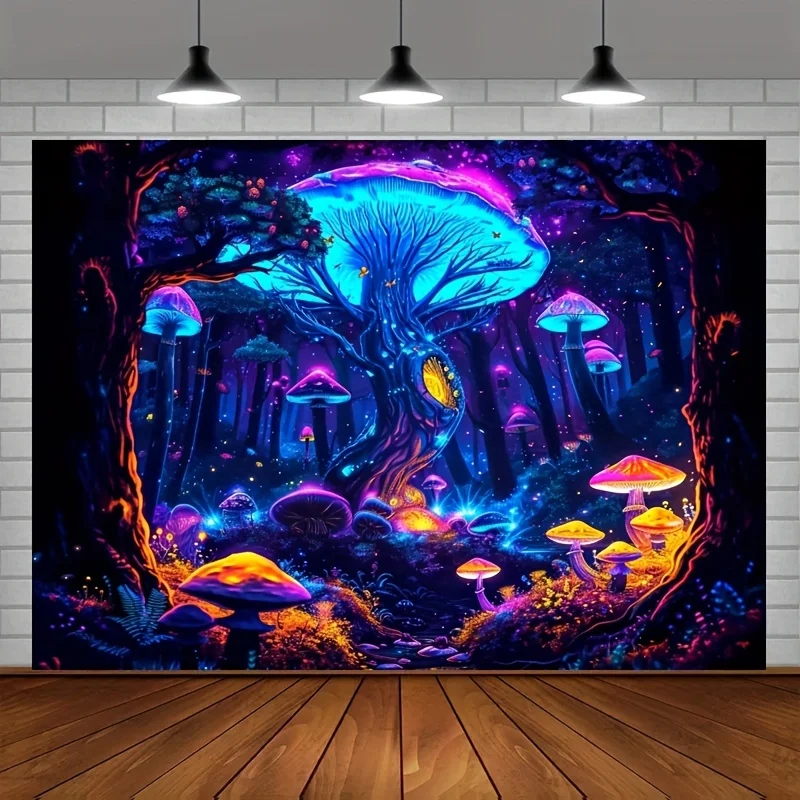 

Гобелен VIKAMA Secret Treehouse, легко очищаемый настенный гобелен для спальни, Instagram-дожественная детская комната, фантазийная тема