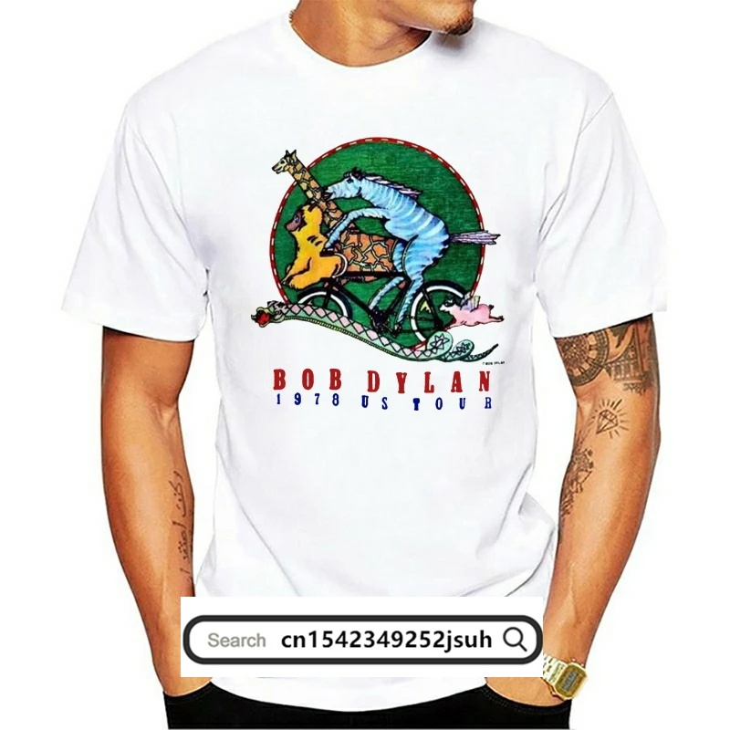 

Новая Винтажная футболка с рисунком Боба Дилана 1978 US Tour