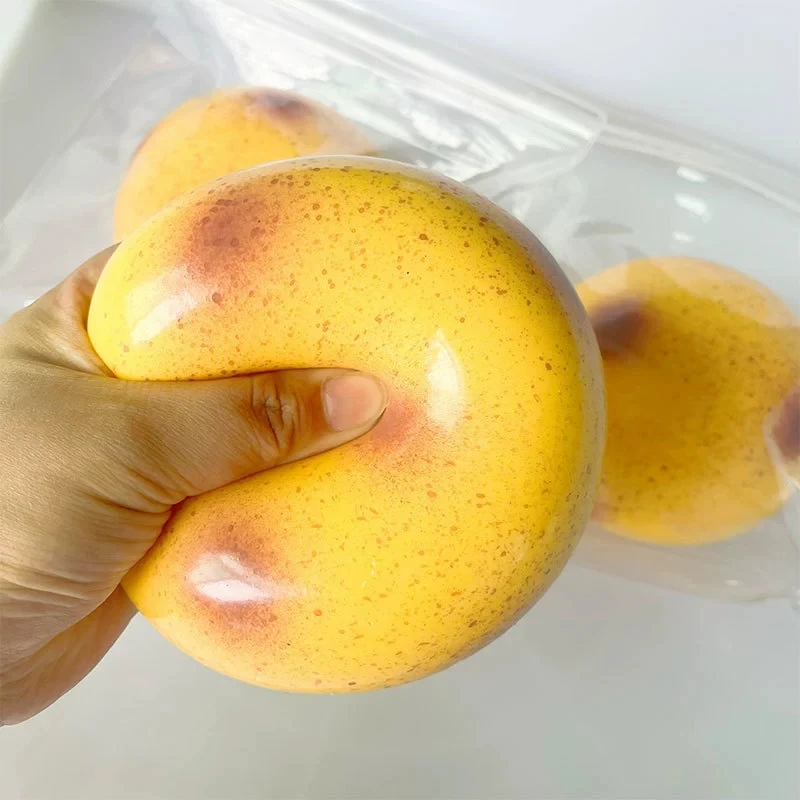 Oversized Potato Fluid Squeeze Ball Stress Relief Toy Soft Slow Rebound Mini Portable Keychain Autism Anti-anxiety Fidget Toy
