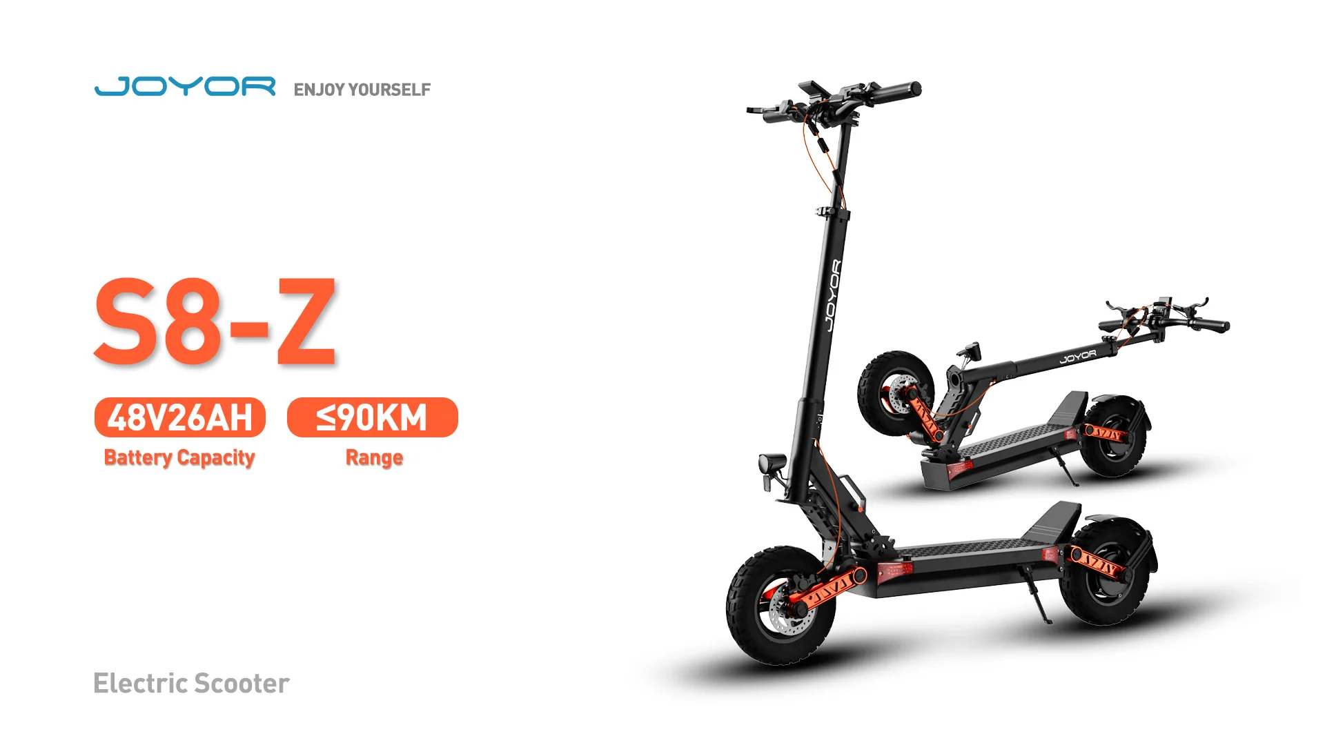 JOYOR S8 Elektroroller für Erwachsene Faltbar 10 Zoll Geländereifen Stadtpendler E-Scooter – Detail 1