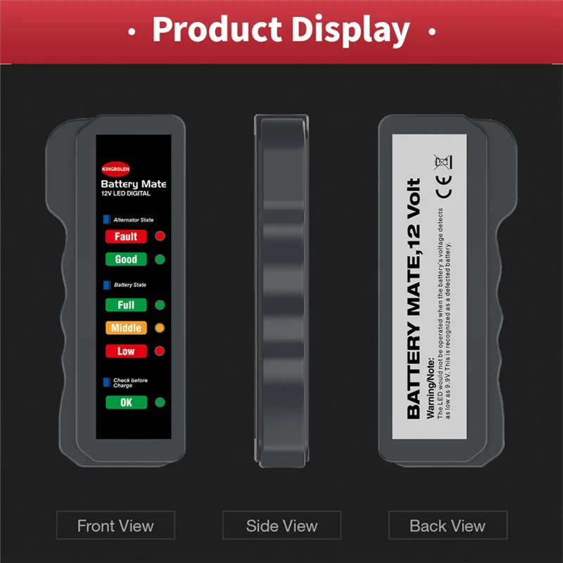 

A76X-Automotive Battery Checker Analyzer Car Alternator Tester Battery Checker Analyzer To Check Alternator Battery Charging Sys