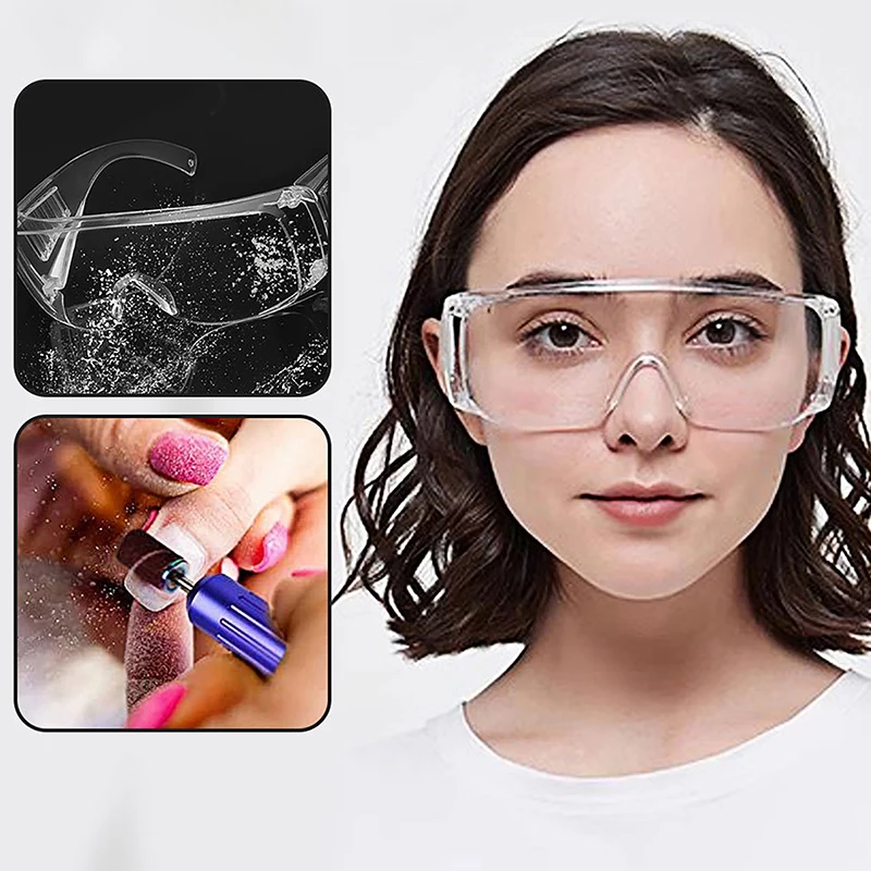 

Unisex Transparent Fog&UV Resistant Safety Glasses Goggle Eye Protection Lab Protective Eyewear Lens Workplace Anti-dust Glasses