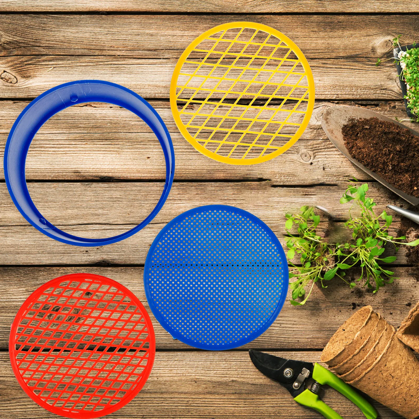 1Set Easy Clean Plastic Soil S - đánh giá và giá Garden Sieve Soil
