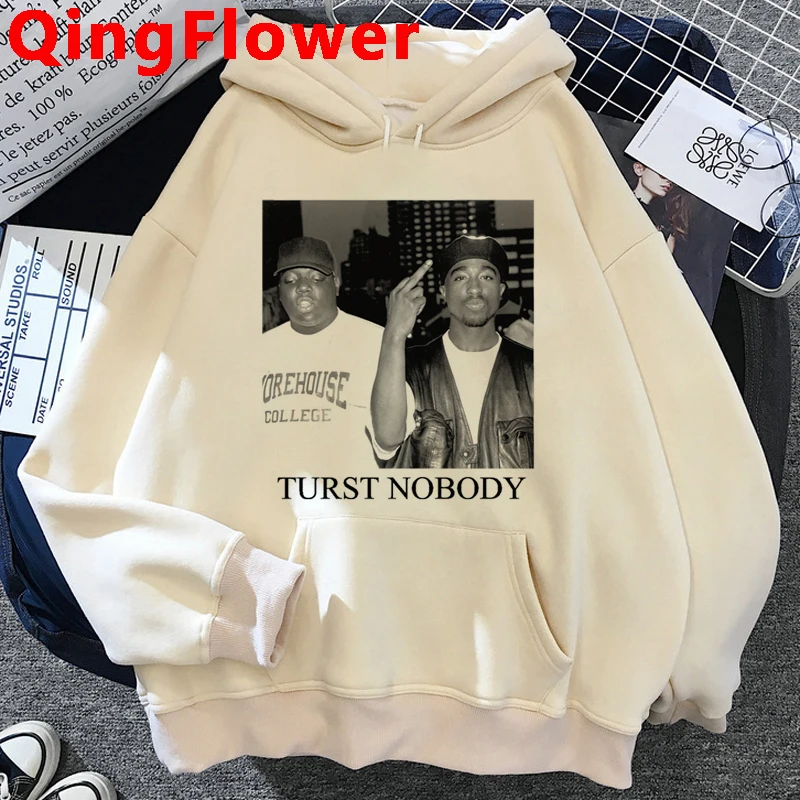 Tupac 2 Pac Trust Nobody Funny Hoodie Men Women Hip Hop Men Harajuku Gothic Unisex Clothes Streetwear