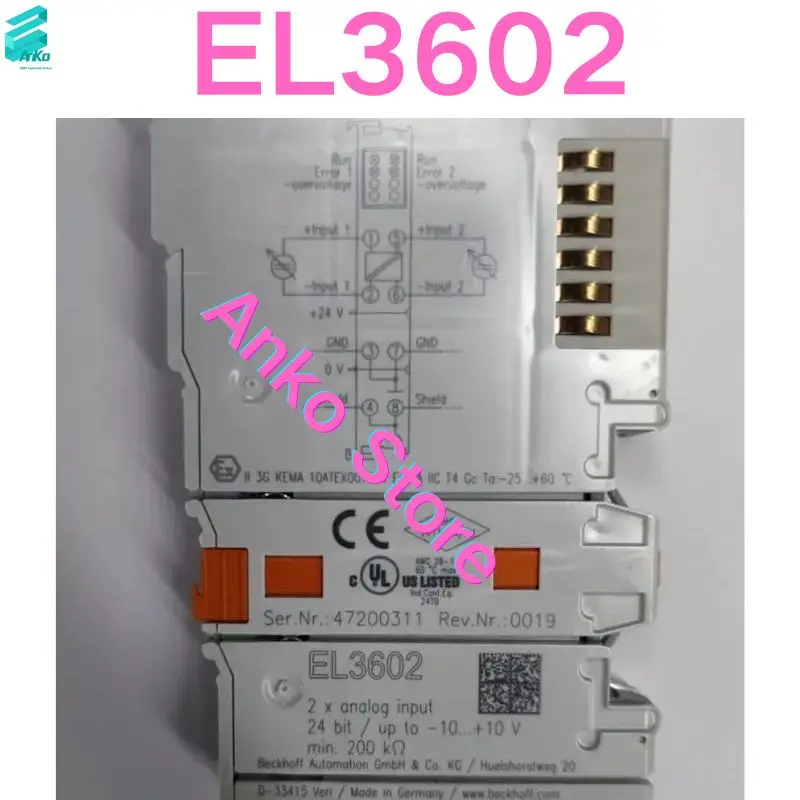 Brand-new  Analog input module EL3602