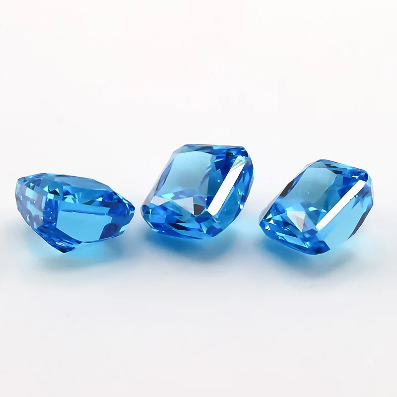 5x5mm Quadratische Achteckige Radiant Crushed Ice Cut Lose CZ-Steine 5A Verschiedene Farben Kubisches Zirkonium Synthetische Edelsteine für Schmuck – Detail 28