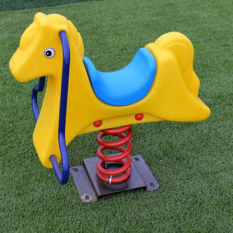 Kindergarten Outdoor Spring Rocking Horse Community Park Children's Rocking Music Outdoor Seesaw Balance