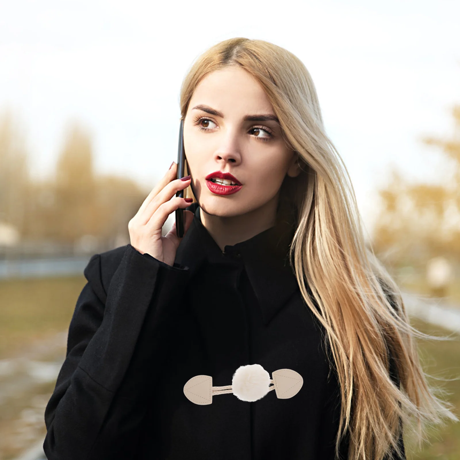 

Coat Toggle Buckle Horn Button for Garments DIY Sewing Projects Elegant Closure for Outerwear Crafted Fastening Solution