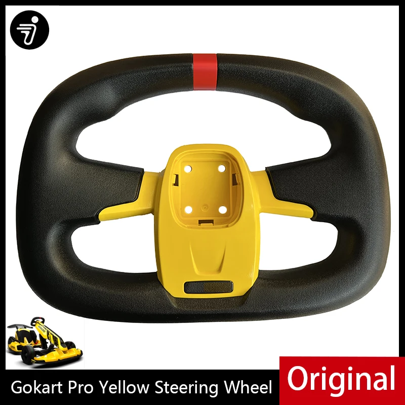 Original Steering Wheel for Ninebot Gokart Pro Electric Scooter Parts Self-Balancing Kart Yellow Bumbleb Accessories