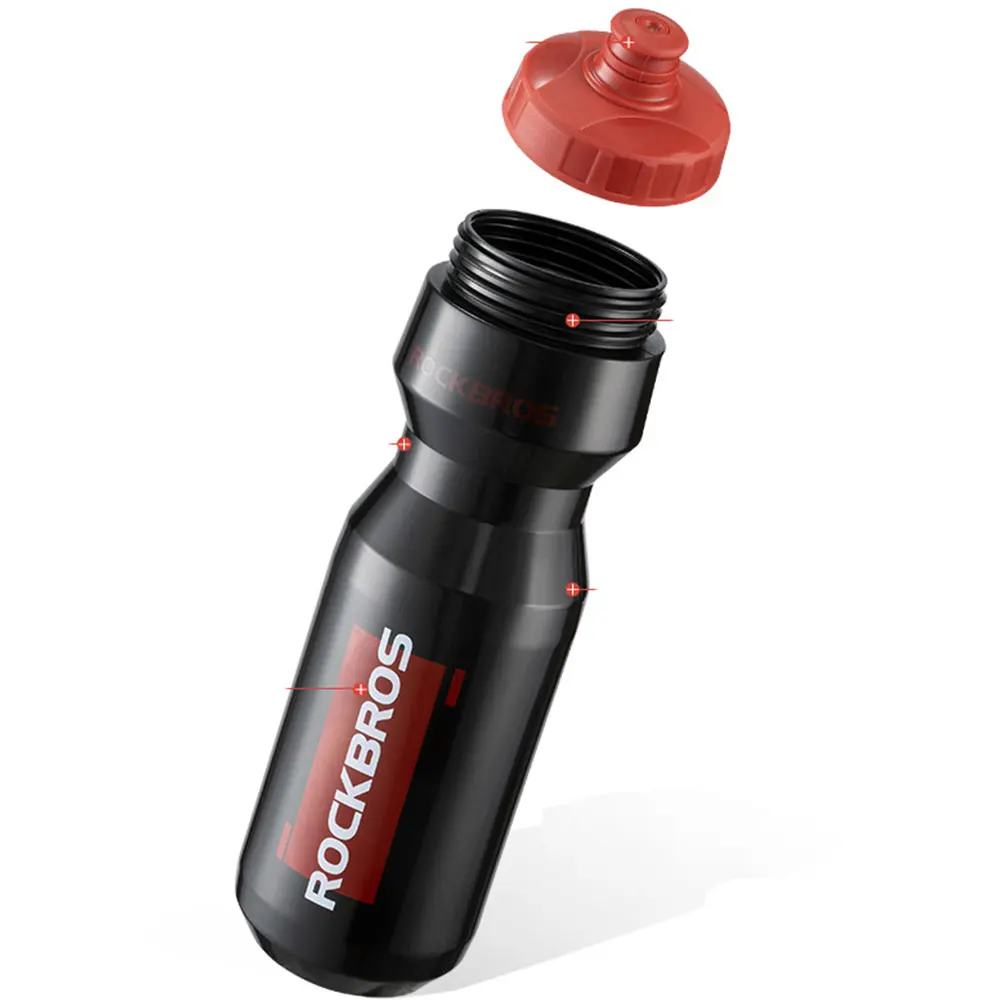 ROCKBROS Fahrrad-Trinkflasche aus Kunststoff für Outdoor-Laufsport, Quetschflasche, Fahrradbecher mit Flaschenhalterung – Detail 4