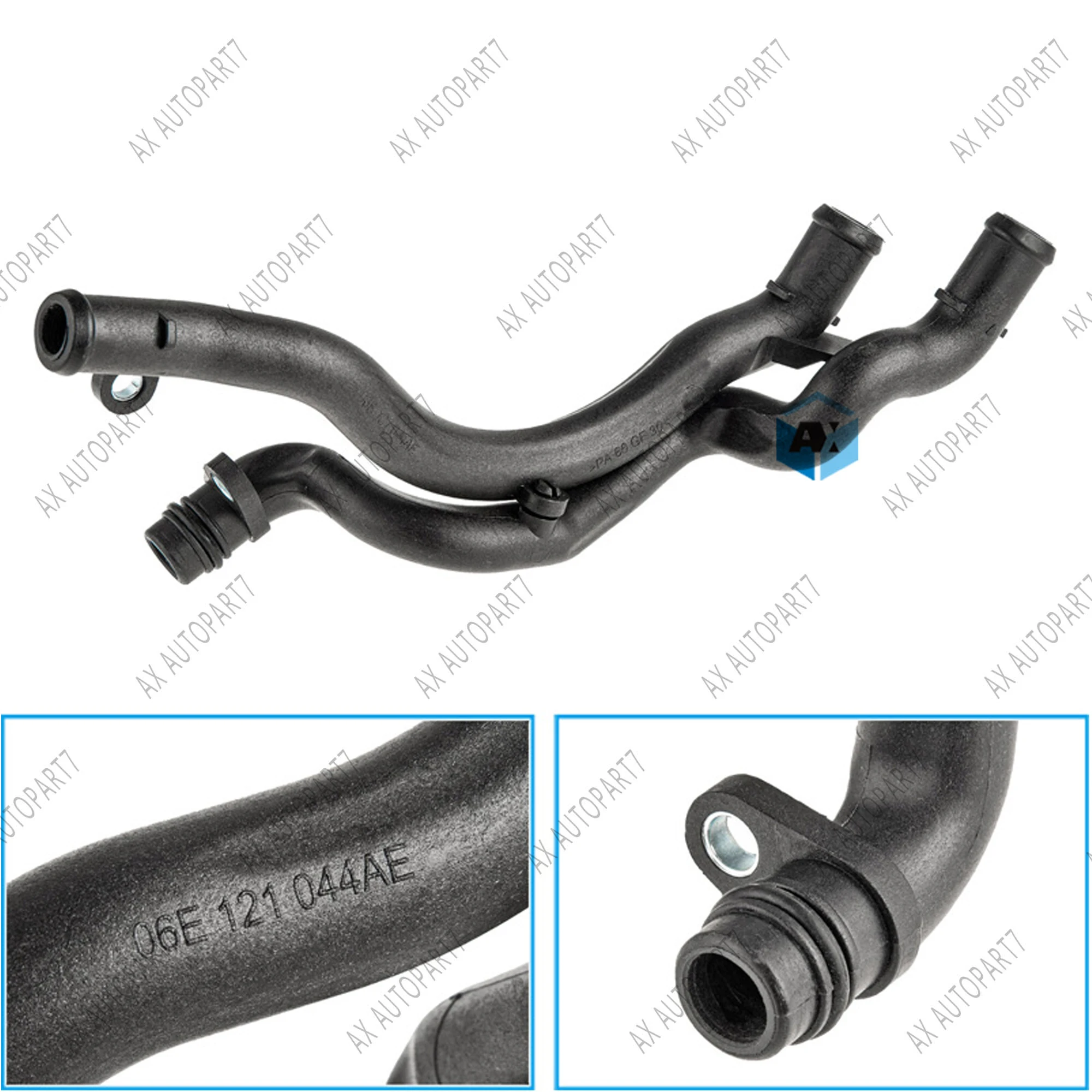 2025 New Engine Coolant Pipe Hose 06E121044AE For Audi A6 S5 A8 Q5 S4 VW Touareg 3.0L V6 Coolant Pipe