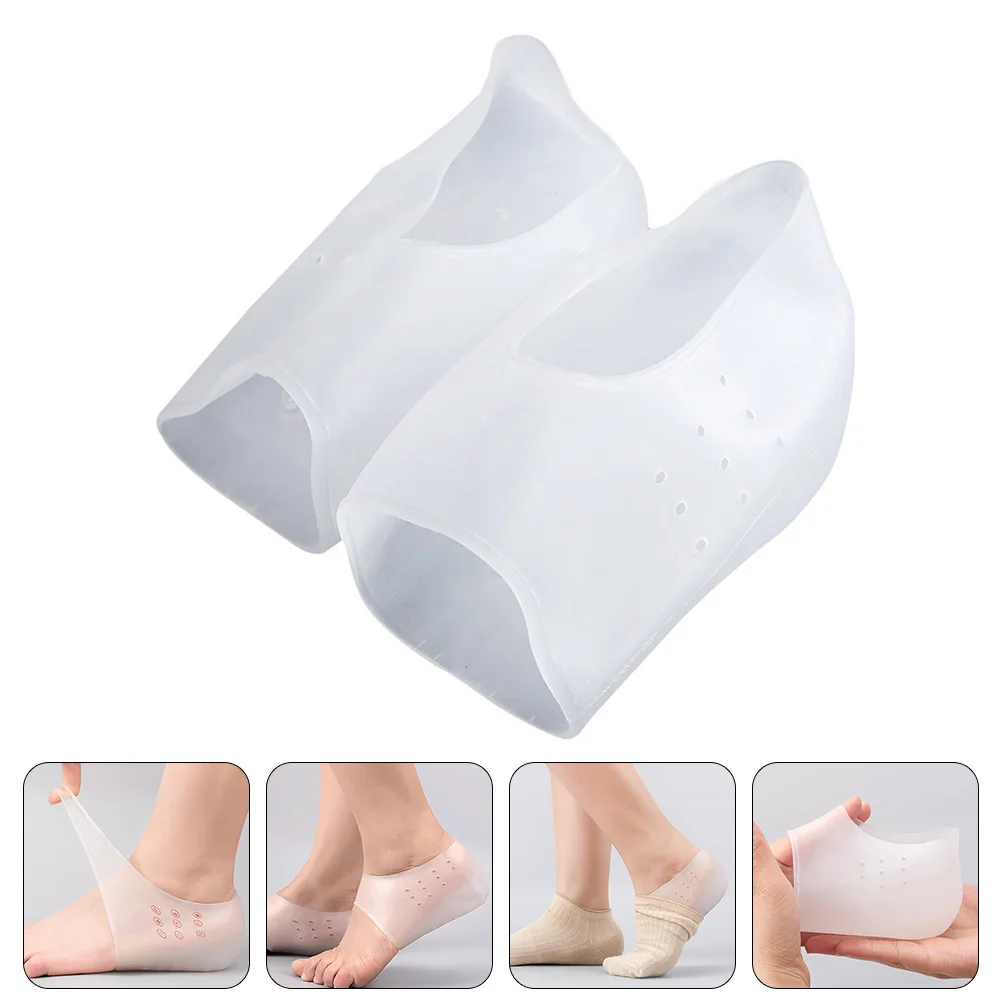 

1Pair Invisible Height Increase Insoles with Socks Wearable Heel Cushion Inserts Multipurpose Half Heel Pad