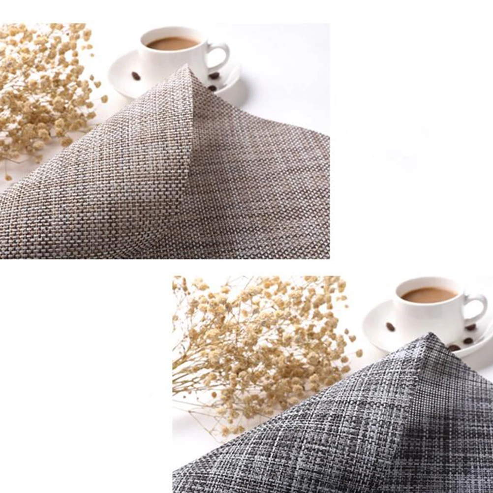 

Woven Tablecloth Rectangular Table Runner Decor Protective Party Cover Heat Insulation Placement Easy Clean Durability
