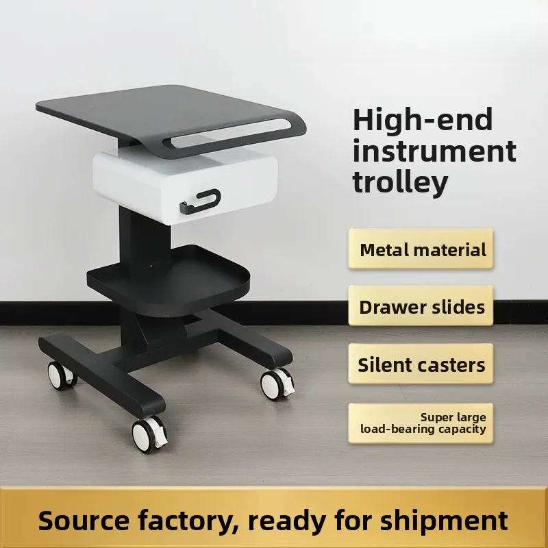 

Food Serving Cart Storage Beauty Salon Tray Hairdresser's Helper Esthetician Hair Salon Trolley Tool Wood Pellet 15kg Gueridon