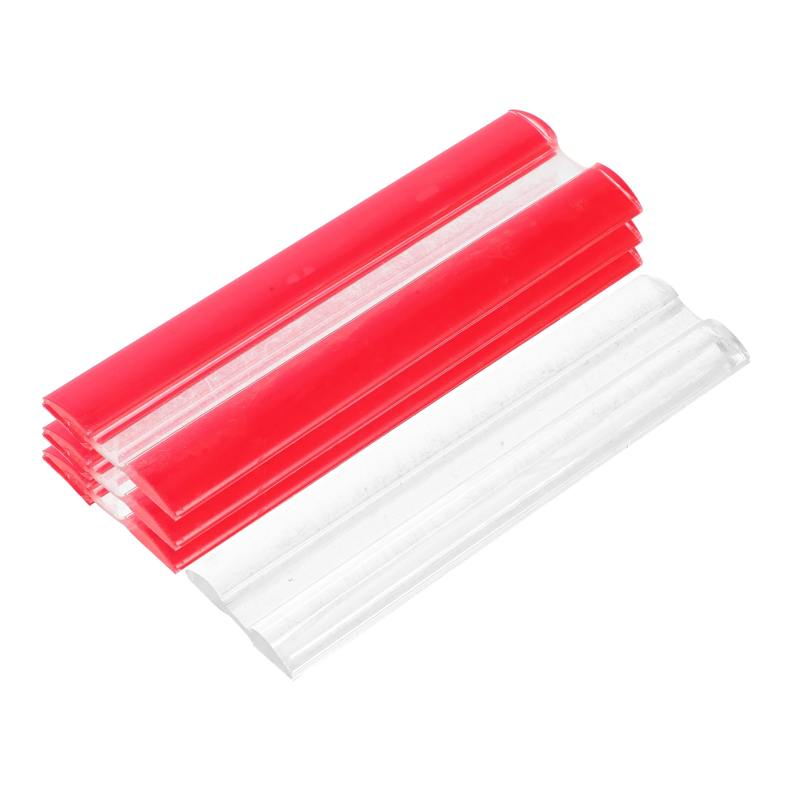 

4 Pcs Self-adhesive Soft Shaft Hinge Cabinet Drawer Hinges Cupboard Acrylic for Cabinets Clear Continuous