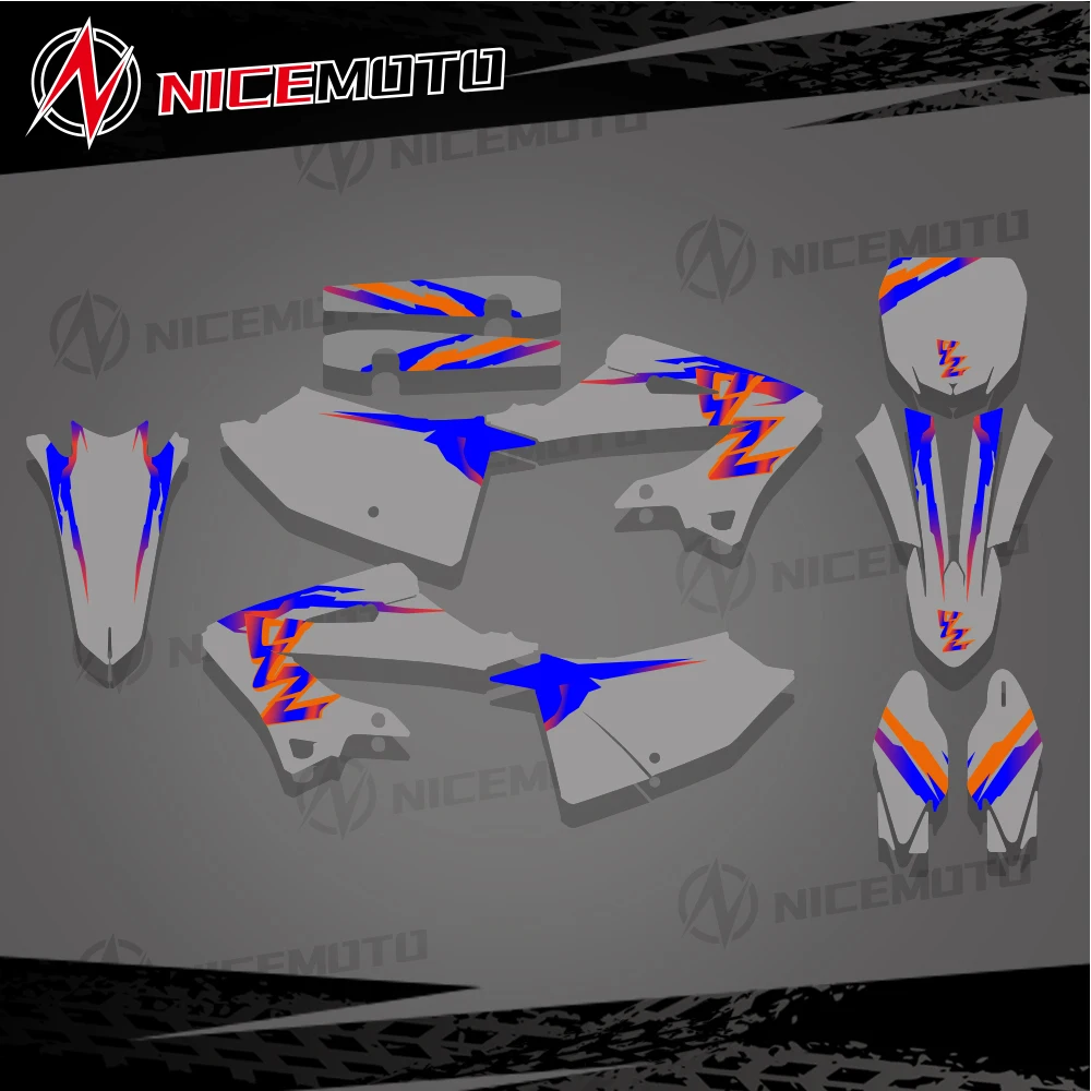 

NICEMOTO For YAMAHA YZ 125 YZ125 YZ 250 YZ250 2022 2023 Graphics Decals Stickers Motorcycle Background