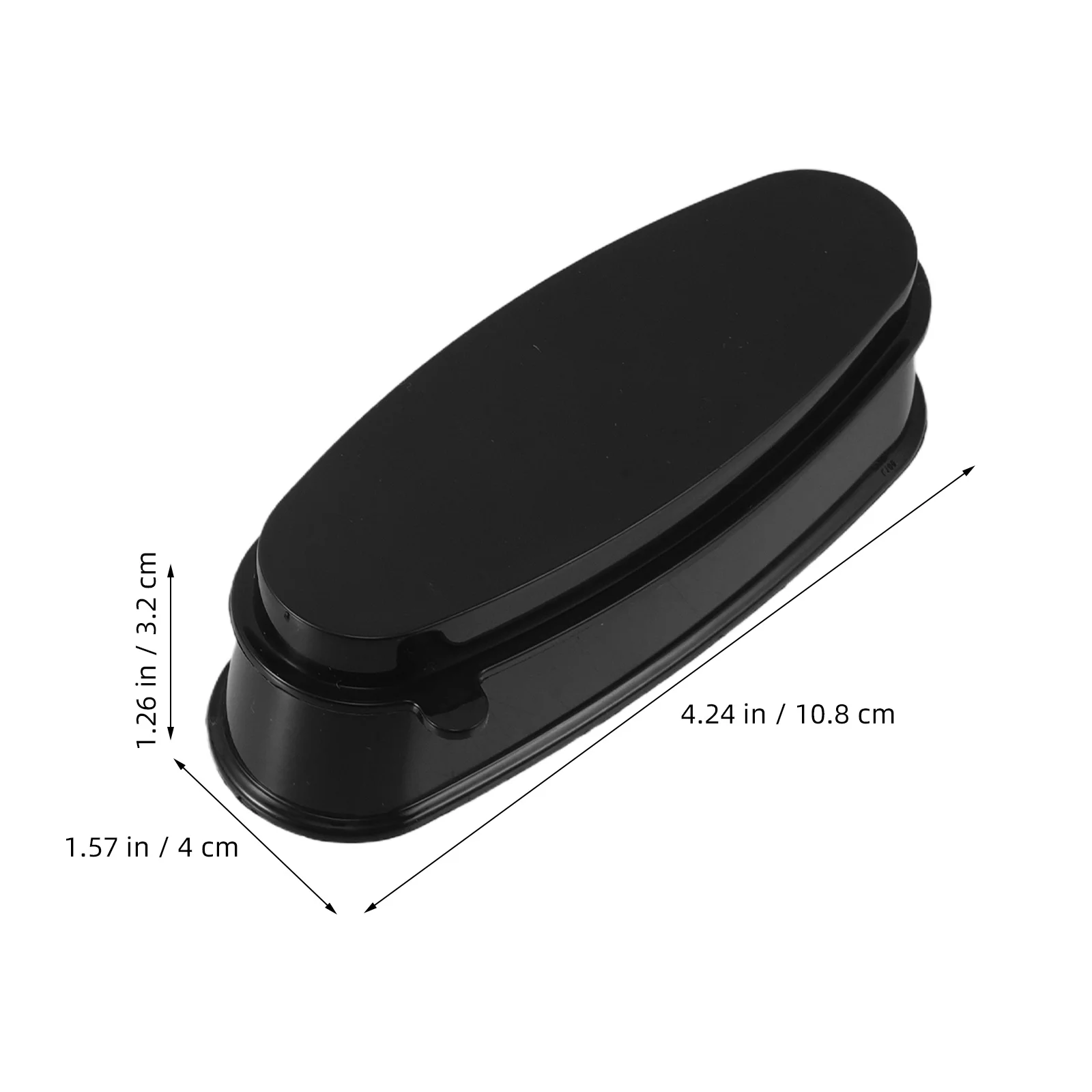 3개입 네일 파우더 재활용 트레이 컴팩트 딥 파우더 보관함 가정용 살롱용 청소 용이 내구성 있는 매니큐어 도구 프렌치