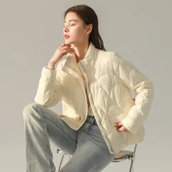 Chaquetas de plumón de pato blanco para mujer, abrigos de esquí a la moda, novedad de invierno, 2023