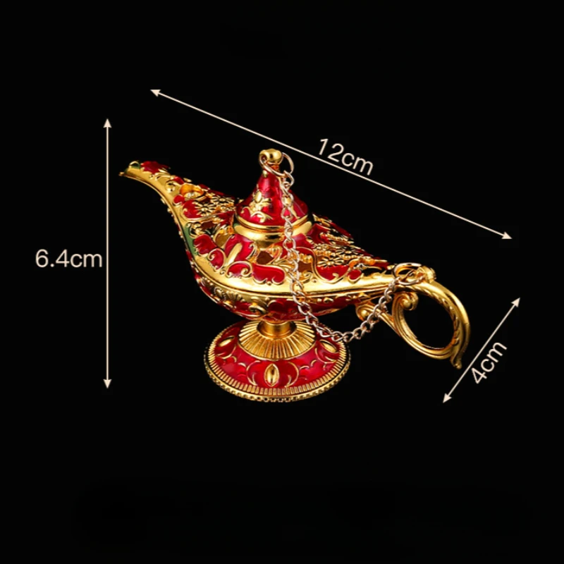 Aladdin European Action Figure Ornament Vintage Home Russian Ing Lamp Metal Decoration Crafts Home Decoration