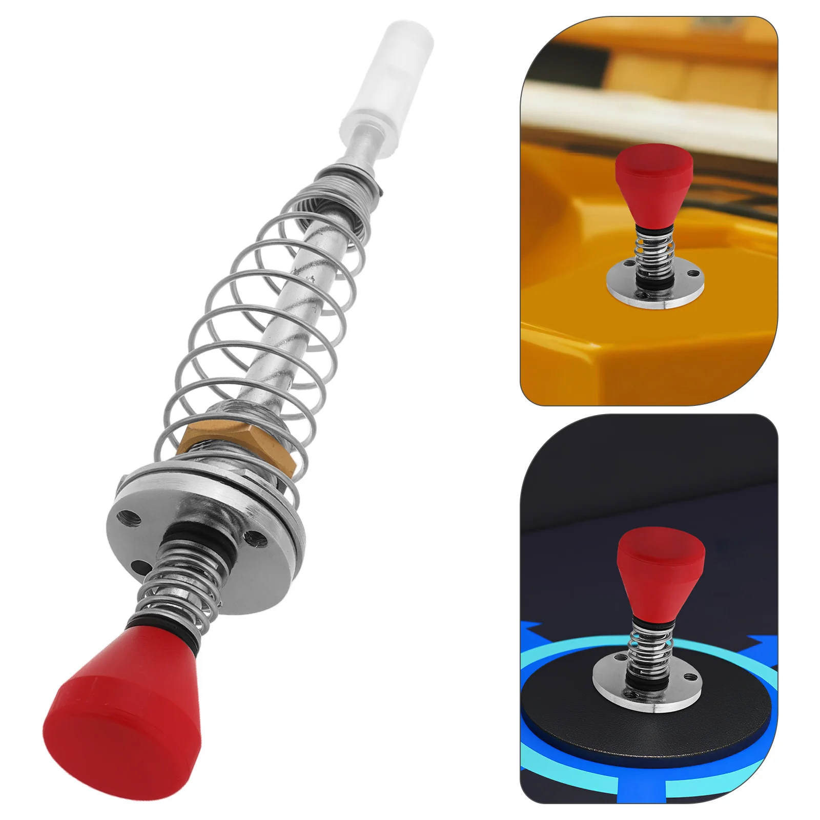 

Ручка для стрельбы в пинбол, аркадная большая пружинная удочка, красная голова из сплава, игровой автомат, аксессуар для стрельбы по мячу, ручка для аркадных игр