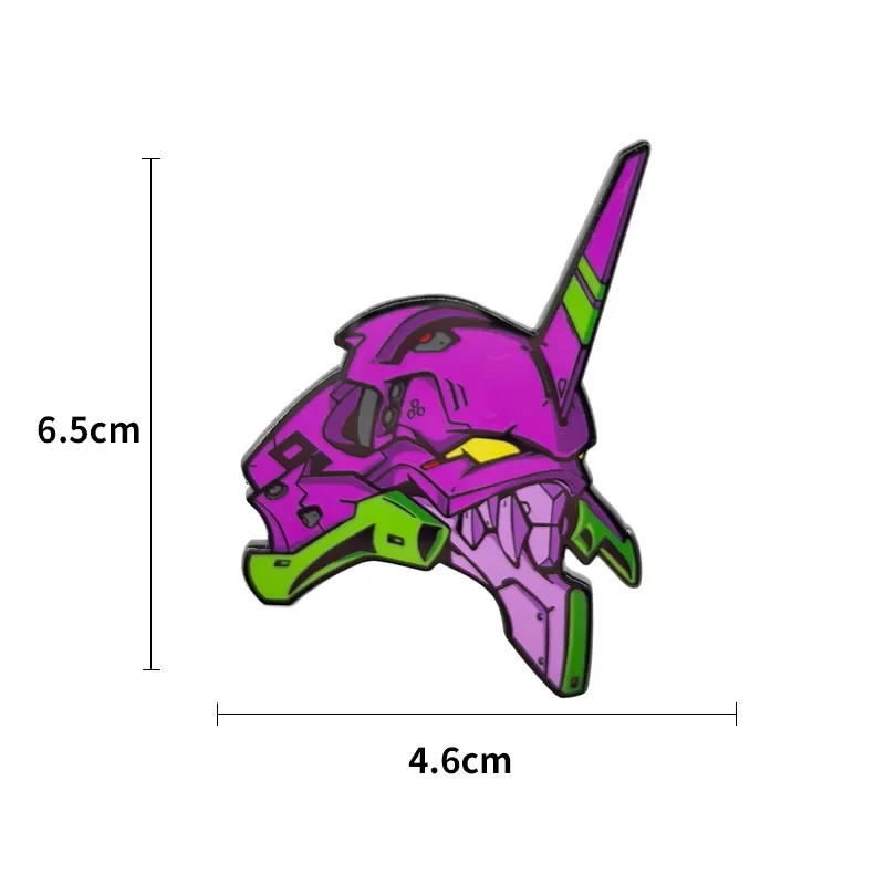 EVANGELION EVA-01 TEST TYPE Enamel Pins Creative Anime Brooches Lapel Badge Anime Figure Jewelry Decoration Gift for Fans Friend