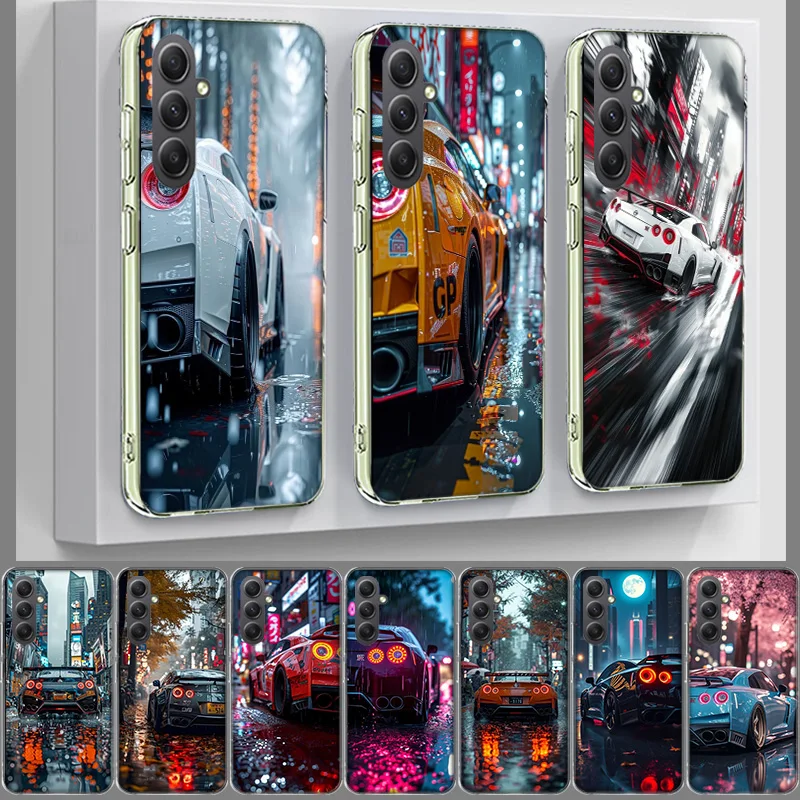 GT-R Skyline r 35 Street Phone Case for Samsung A17 A37 A57 A07 A16 A26 A36 A56 A06 A02S A12 A22 A32 A52S A04S A14 A24 A34 A54 A