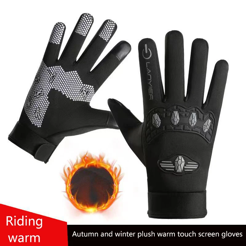 

Winter Warm Gloves Waterproof Touchscreen Non-slip Gloves Women Man Cycling Hiking Fishing Skiing Outdoor Sports Gloves